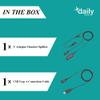 daily headset Y-Splitter Adapter Y-Training Cable with Mic Switch Compatible with Plantronics QD, Other End USB Type A Plug 8 FT view 4