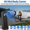 HJBDGS Body Camera 128GB, 4K 30FPS Action Camcorder, Hands Free Sports Camera with Magnetic Back Clip, Mini Body Cam POV Records with Audio and Video Recording for Traveling Cycling Vlogging view 2