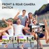 Remote Control for TikTok, Wireless Remote Camera Shutter with Zoom in Out for iPhone&Android, Front Rear Camera Switch,Page Turner for E-Book APP, Phone Remote, Scrolling Ring for TIK Tok, Purple view 4