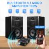 2Pack ZK-1001B Bluetooth Amplifier Board, 100W Mono AMP TWS Mini Audio Power Amplifier Module with Box Matching for Home Speaker System, Bluetooth/AUX/USB Input, APP Control DC 7-24V view 2