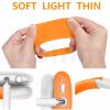 3 in 1 Silicone Case Cover for AirPods Max Headphones, Anti-Scratch Ear Pad/Ear Cups/Headband for AirPod Max, Accessories Silicone Protector for Apple AirPods Max (Orange) view 3