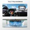 Backup Camera System for Car Truck, 4.3" HD Monitor + Reverse Rear Camera with Night Vision 110 Wide Angle, IP69 Waterproof License Plate Wired Easy Install for Car Pickup Truck SUV Minivan Camper view 2