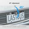 Backup Camera System for Car Truck, 4.3" HD Monitor + Reverse Rear Camera with Night Vision 110 Wide Angle, IP69 Waterproof License Plate Wired Easy Install for Car Pickup Truck SUV Minivan Camper view 3