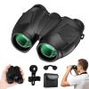 12x30 Compact Binoculars for Adults, High Power Lightweight Small Binoculars with Phone Adapter for Cruise Ship Hiking Bird Watching Sports Safari Viewing Football Sports Concert view 1