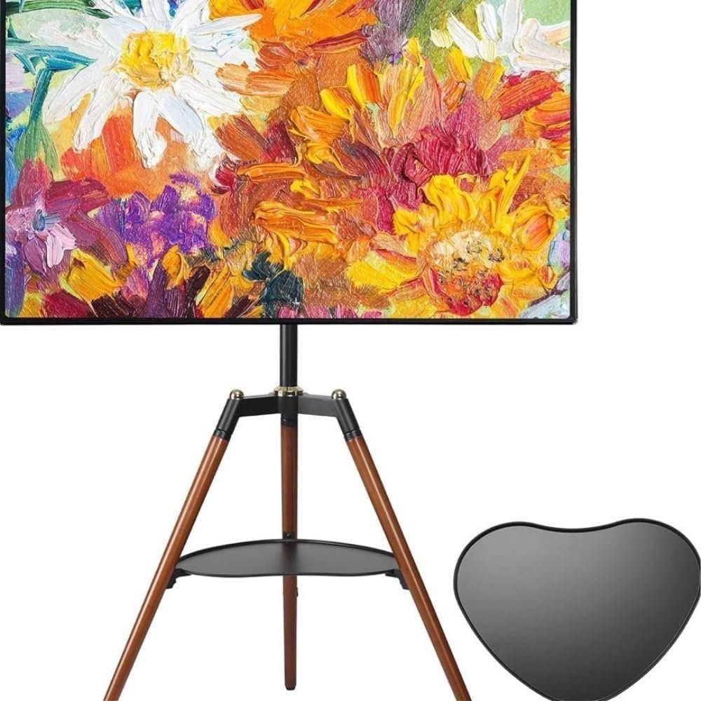 Arm Monitor, 32-65 inch LCD TV Floor Support Universal Simple Standing Hanger Living Room Bedroom Art Gallery Monitor Arm Stand Adjustable