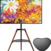 Arm Monitor, 32-65 inch LCD TV Floor Support Universal Simple Standing Hanger Living Room Bedroom Art Gallery Monitor Arm Stand Adjustable view 1