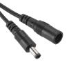 MECCANIXITY 2PCS 9.84ft Black DC Power Extension Cable 5.5mm x 2.1mm Power Adapter Cable 12V Female to Male for IP Camera, CCTV, LED, Monitors, More view 1