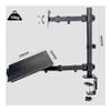 Arm Monitor, Dual Monitor Stand for Laptop, Double Screen Display Desk Mount Arm for Two Monitors, Adjustable Mechanical Arm for Notebook, Elevating and Floating Screen Bracket Monitor Arm Stand Adjus view 2