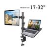 Arm Monitor, Dual Monitor Stand for Laptop, Double Screen Display Desk Mount Arm for Two Monitors, Adjustable Mechanical Arm for Notebook, Elevating and Floating Screen Bracket Monitor Arm Stand Adjus view 3