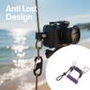 NUMNBE Diving Hook Rope Stainless Steel Flexible Anti Lost Diving Camera Rope - Diving Reef Hook Spring Rope with Quick Release Buckle for Underwater Photography, Diving, Climbing (Purple) view 4