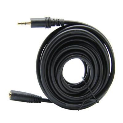 10 FT 3.5mm Male to Female Audio Stereo Extension Aux Cable Black for Headphones