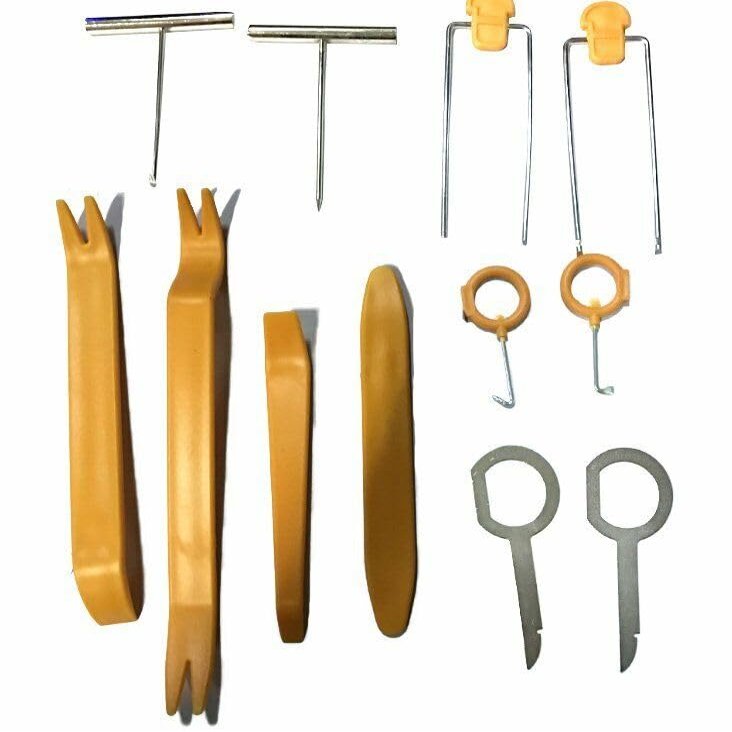 12pc Car Stereo Door Trim Dash Panel Removal Audio Installation Pry Tool Kit