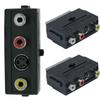 21Pin SCART To 3 RCA Converter RGB Scart to Composite Phono AV TV Audio Adapter view 1