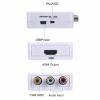 1080P Composite HDMI to RCA Audio Video AV CVBS Converter Adapter For HDTV New view 3