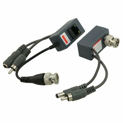2 Coax CCTV video Audio Power Balun Transceiver CAT5 cable BNC RJ45 camera