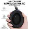 1Mii Y8+ Hybrid Active Noise Cancelling Headphones, 100H Playtime, Bluetooth 6.0 Over Ear LDAC Wireless Hi-Res Audio & Deep Bass, Comfortable for Travel Airplane Home Office, Custom EQ via APP, Black view 3
