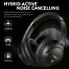 1Mii Y8+ Hybrid Active Noise Cancelling Headphones, 100H Playtime, Bluetooth 6.0 Over Ear LDAC Wireless Hi-Res Audio & Deep Bass, Comfortable for Travel Airplane Home Office, Custom EQ via APP, Black view 4