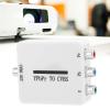 CHEOTIME Mini YPr to CVBS Converter, 1080P Mini Composite CVBS Video Audio Converter Adapter Support for Projectors Monitors TVs and Projector view 2