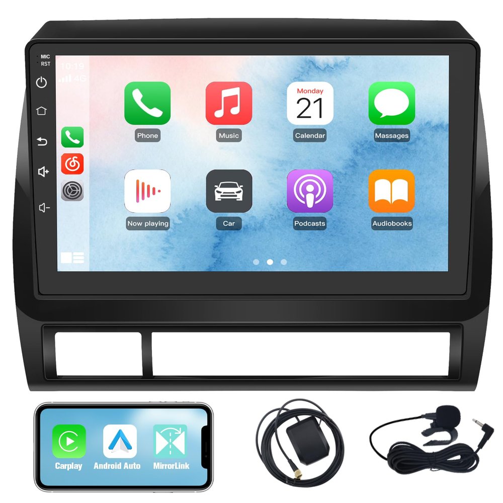 Junsun 5G WiFi 64GB ROM Car Radio for Toyota Tacoma 2005-2015 Support JBL Sound System,Wireless CarPlay/Android Auto,9" HD IPS Display Support Rearview GPS DSP RDS,Upgrade BT 5.0 AM/FM