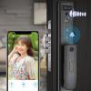 PNAWLLCF Fingerprint Lock, Visible Active Intercom Password, Home Anti-Theft Smart Door Lock view 2
