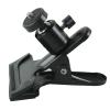 CHICHIYANG Metal Camera Phone Clamp Clip with 360 Degree Swivel Ball Head 1/4'' Screw Black Spring Clamp for DSLR Video Shoot view 1