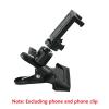 CHICHIYANG Metal Camera Phone Clamp Clip with 360 Degree Swivel Ball Head 1/4'' Screw Black Spring Clamp for DSLR Video Shoot view 4