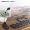 goodstumbler Desktop Capacitive Microphone for Computer Gaming, Live Broadcast, Sound Amplifier, 3.5mm Round Interface, Plug and Play, Goose Neck view 3