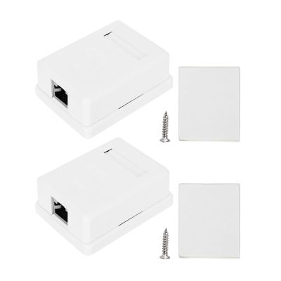 Respicefinem Desktop Information Junction Box rj45 8p8c cat6 Single Port Wiring mounting