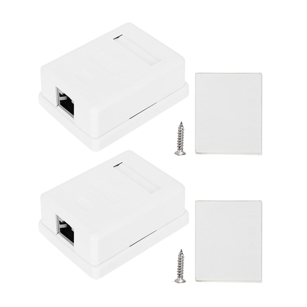 Respicefinem Desktop Information Junction Box rj45 8p8c cat6 Single Port Wiring mounting