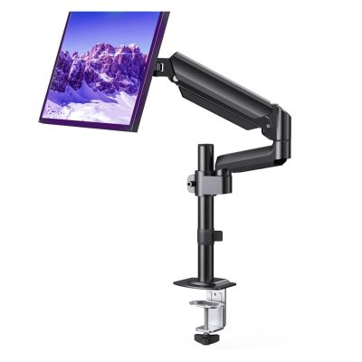 ADPVRLUQ Aluminum Alloy Gas Spring Hovering Robotic Arm Bracket 13-32 Inch Support Base Screen Display Stand Desktop Storage(B)