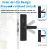 PNAWLLCF Smartlife APP Remote Control Smart Fingerprint Password Lock Keyless Entry Fingerprint Handle Lock for Home view 4