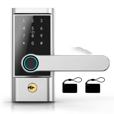 PNAWLLCF Smart Door Lock Electronic Biological Fingerprint APP Remote Control Key Handle Keyless Entry Lock