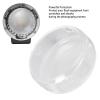 Glass Light Dome Protectors Covers for AD300Pro Camera, Circular Lampshade Protective Glass Dome for Camera Flashing Lighting, Camera Flash Protective Glass Cover Replacement view 2