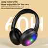 KSNWZ Bluetooth Headphones Over Ear, Foldable Lightweight Headset, HiFi Stereo Surround Sound Quality and 40 Mm Dynamic Nnit, for Home Office Cellphone,Black view 3