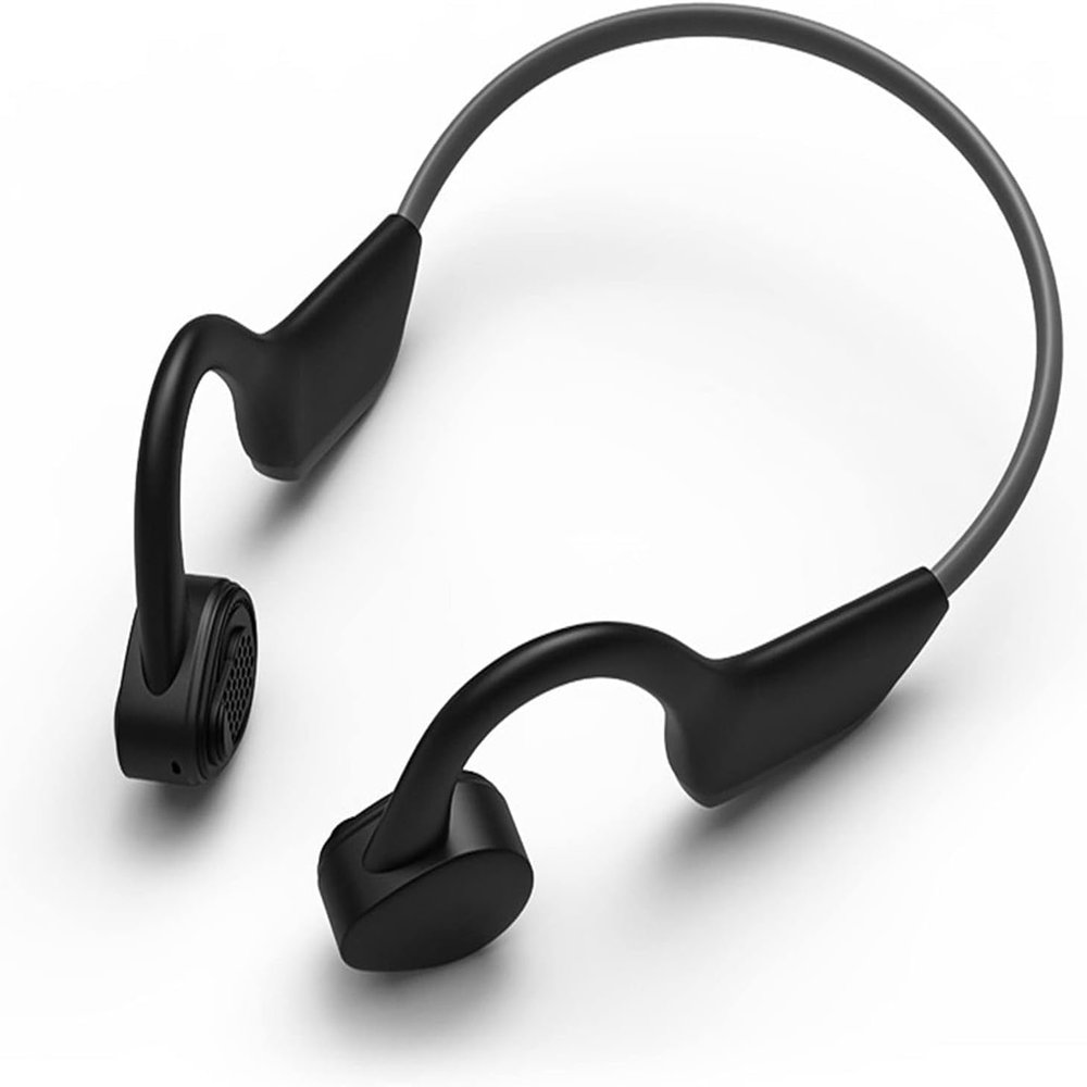 QYNIQIAN Bone Conduction Headphones Waterproof Swimming Headphones Built-in Mic Bluetooth 5.0 Open Ear Headset Sport Earphones,Sweatproof Headset for Running,Cycling