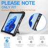 Bebiger Protective Case for Surface Go 4 (2023) Go 3 (2021) Go 2 (2020) Go (2018) Rugged Shockproof Kids Case with Rotating Stand/Hand Strap, Compatible with Type Cover Keyboard, Black view 2