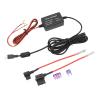 Dash Cam Hardwire Kit, Dash Cam Cable 12V30V to 5V Car Dash Camera Power Cord 3.2m Line Length Dashcam Hard Wiring Kit for Detector view 2