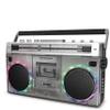 ION Audio Retro Glow Boombox - Deluxe Stereo AM/FM Radio Cassette Dual Speakers Full-Range Bass and Bluetooth (Renewed) view 1