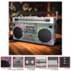 ION Audio Retro Glow Boombox - Deluxe Stereo AM/FM Radio Cassette Dual Speakers Full-Range Bass and Bluetooth (Renewed) view 3