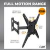 England Legends Full Motion TV Wall Mount for 2655 Inch TVs, Articulating Mount Bracket with Swivel, Tilt & Level Adjustment, Heavy-Duty Steel, VESA 400400 Compatible view 2