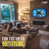 England Legends Full Motion TV Wall Mount for 2655 Inch TVs, Articulating Mount Bracket with Swivel, Tilt & Level Adjustment, Heavy-Duty Steel, VESA 400400 Compatible view 4