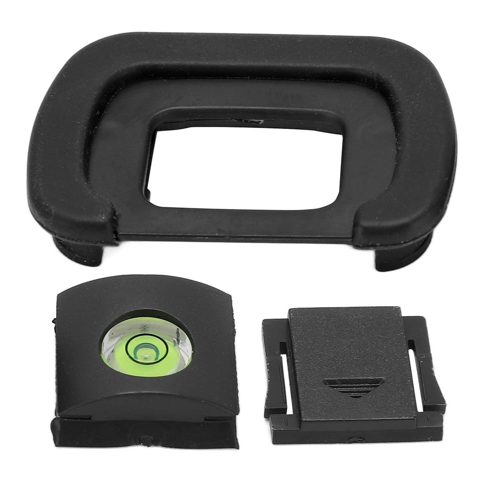 Camera Viewfinder Eye Cup Set with Cold Shoe Cover and Horizon for K5IIS K5II K30 K50 K5 K7 KS Cameras, Protects Optical Viewfinder and Ensures Shots