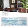 104PCS PBT Mechanical Keyboard Keycaps, Frost Blue Theme with Opaque Side Engraving, Dip Dyeing Process, Sturdy Matte Finish, Compatible with Most 61/87/104 Keys Mechanical Keyboa view 3