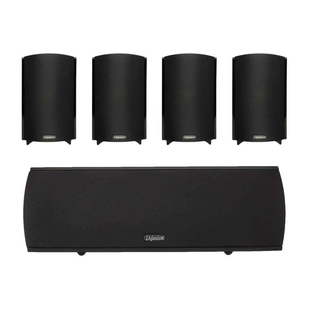 Definitive Technology ProCinema 800 5.0 Home Theater Speaker Package - 4 ProMonitor 800 Satellites + ProCenter 1000 Center Channel