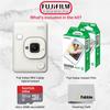 Fujifilm INSTAX Mini LiPlay Hybrid Instant Camera Bundle with 20 Sheets INSTAX Mini Film, 32GB microSD Card, USB Charging Cable, Hand Strap, Cleaning Cloth (Misty White) view 2