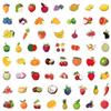 100pcs Fruits Stickers, Cute Fruits Stickers for Kids Boys Girls, Vinyl Waterproof Stickers for Water Bottle Laptop Luggage Helmet Skateboard Snowboard Guitar Scrapbook Phone view 2