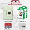 Fujifilm INSTAX Mini LiPlay Hybrid Instant Camera Bundle with 20 Sheets INSTAX Mini Film, 32GB microSD Card, USB Charging Cable, Hand Strap, Cleaning Cloth (Matcha Green) view 2