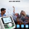 Bluetooth Boat Radio Receiver Waterproof: DOVOX Marine Gauge Stereo for Boat - 2.8 Inch LCD Display AM FM USB AUX Subwoofer for Golf Cart ATV UTV SXS Yacht view 4