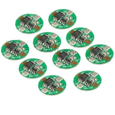 10Pcs/1pc 1S 3.7V 2.5A 14500 Lithium Lipo Cell Charger Li-ion Charging PCB BMS Protection Module (Color: 10 Pieces)