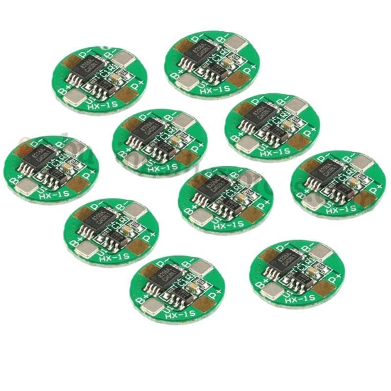 10Pcs/1pc 1S 3.7V 2.5A 14500 Lithium Lipo Cell Charger Li-ion Charging PCB BMS Protection Module (Color: 10 Pieces)